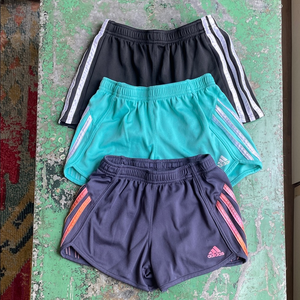 Adidas Colorful Shorts Set - Black, Teal, Gray